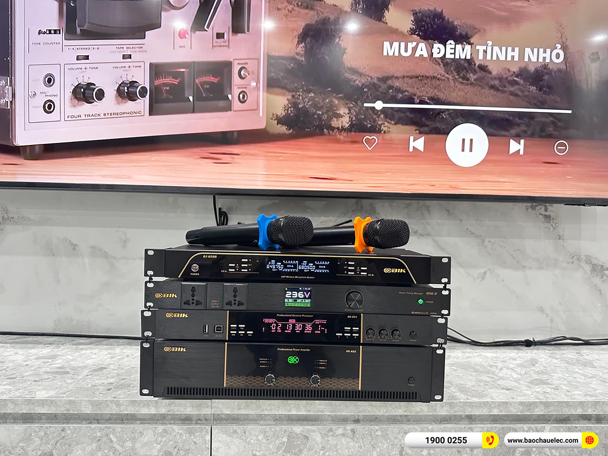 Lắp đặt d&agrave;n karaoke BIK hơn 40tr cho anh Hải tại H&agrave; Nội 