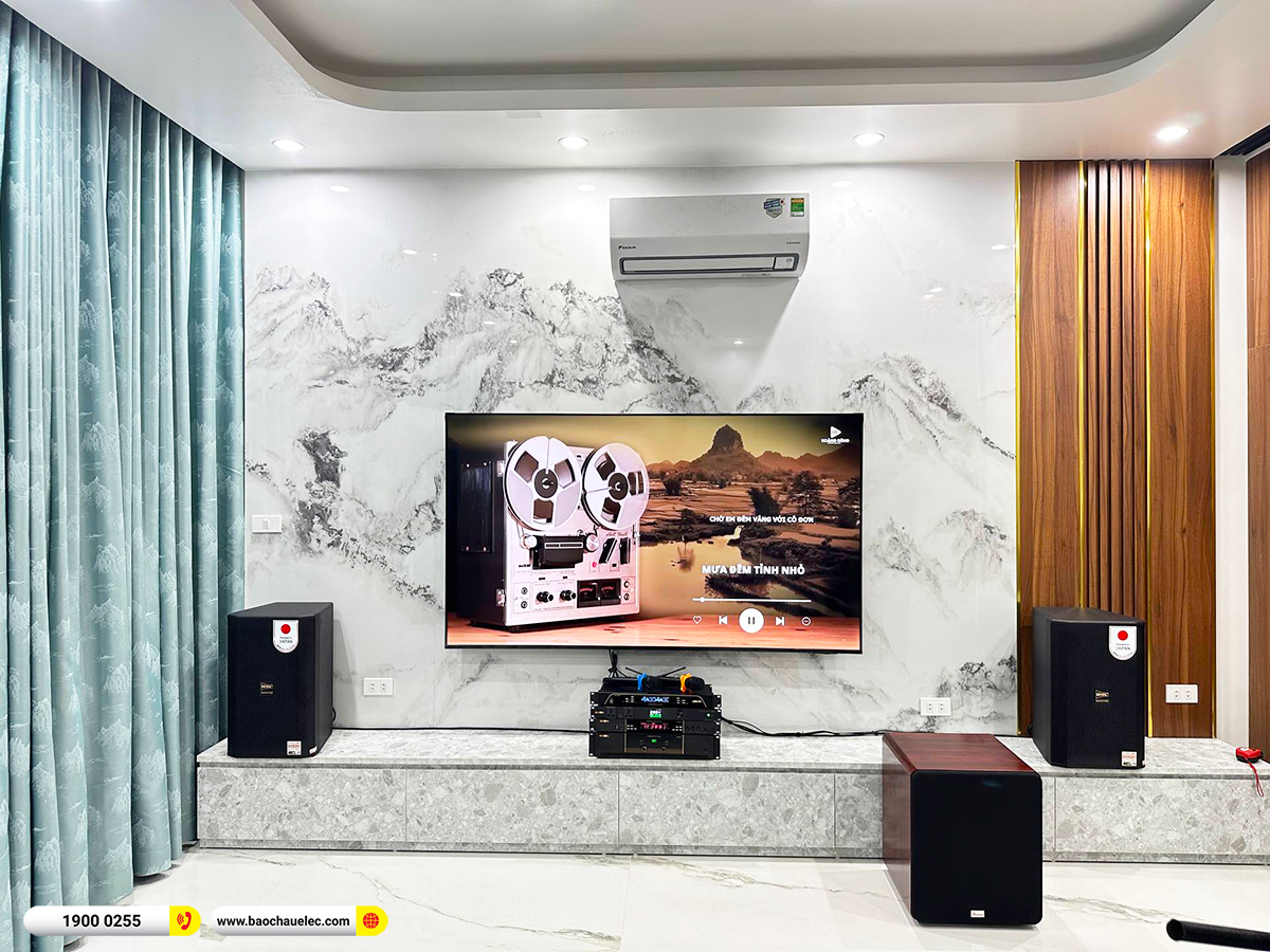 Lắp đặt d&agrave;n karaoke BIK hơn 40tr cho anh Hải tại H&agrave; Nội 