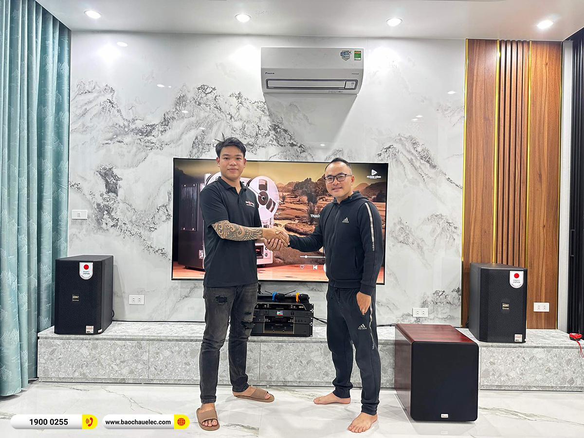 Lắp đặt d&agrave;n karaoke BIK hơn 40tr cho anh Hải tại H&agrave; Nội 