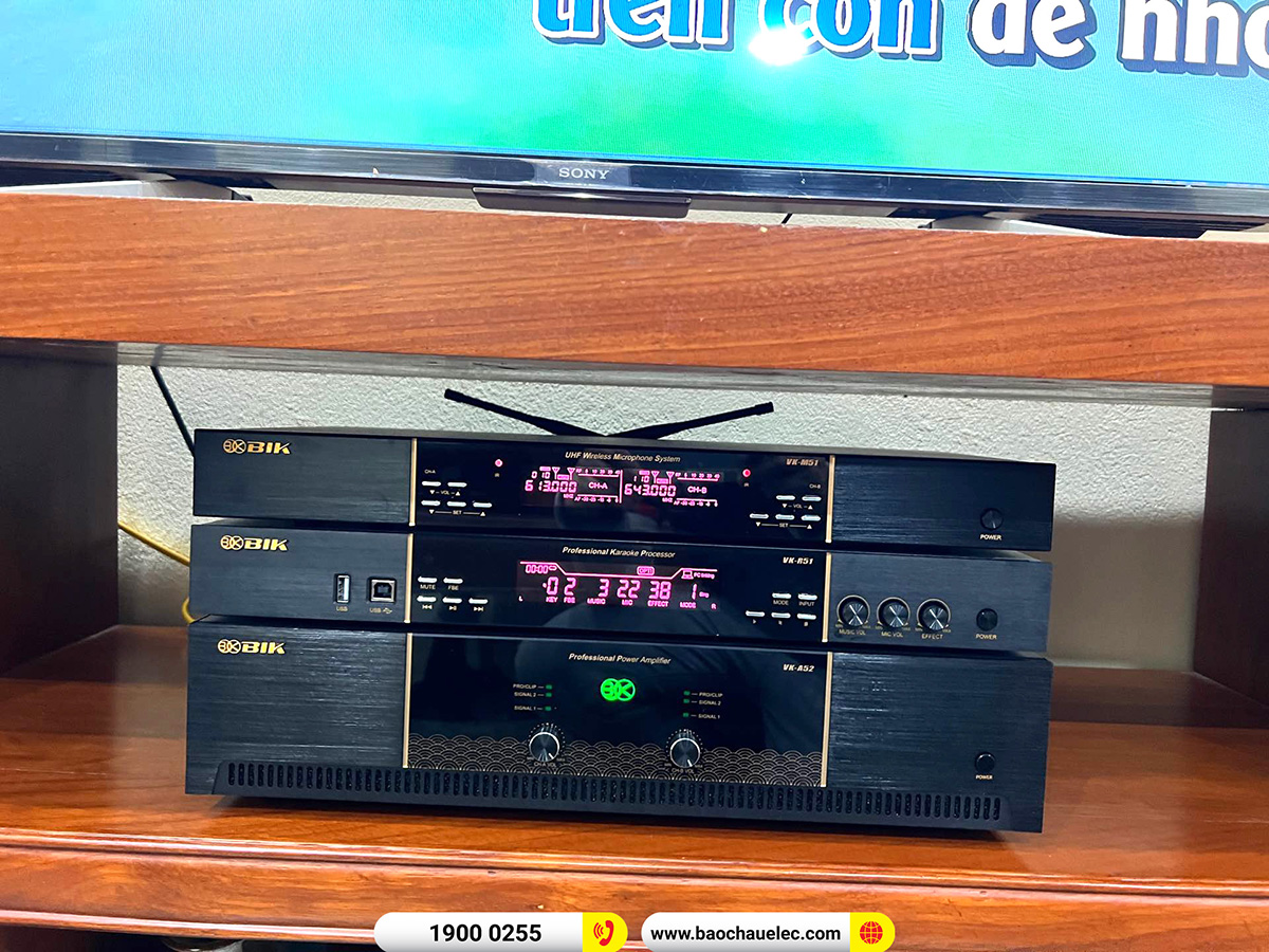 Lắp đặt dàn karaoke BIK hơn 48tr cho anh Lâm tại Hà Nội
