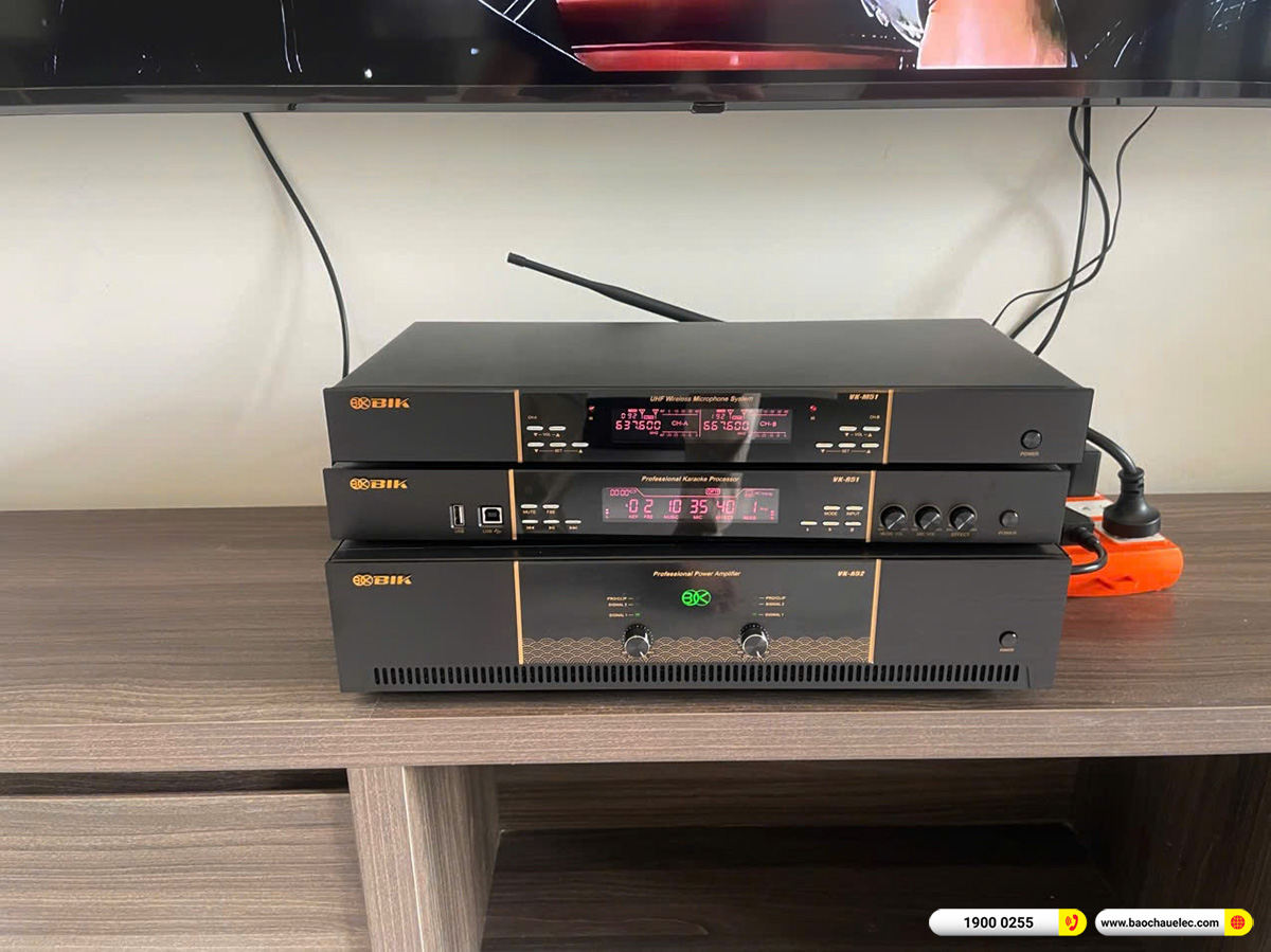 Lắp đặt d&agrave;n karaoke BIK hơn 40tr cho anh Nguyễn tại Quảng Nam 