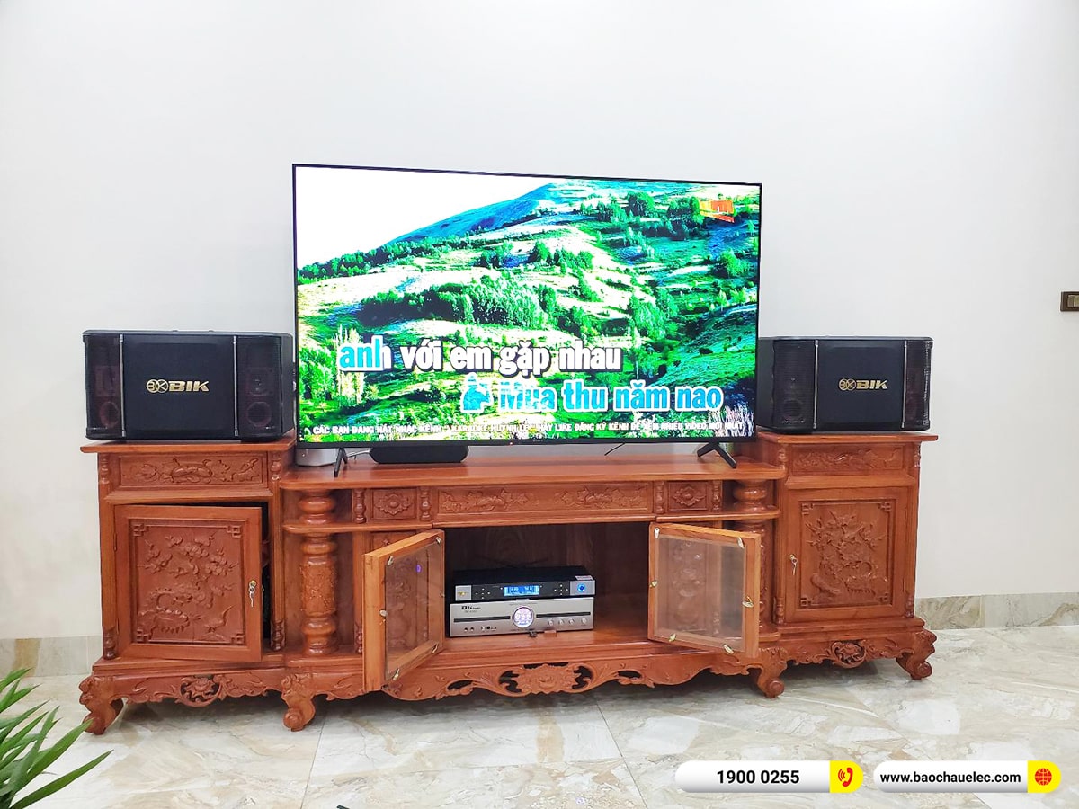 Lắp đặt dàn karaoke BIK hơn 19tr cho anh Quyền tại Hà Nội (BIK BJ-S768, BKSound DP4500, BJ-U500)