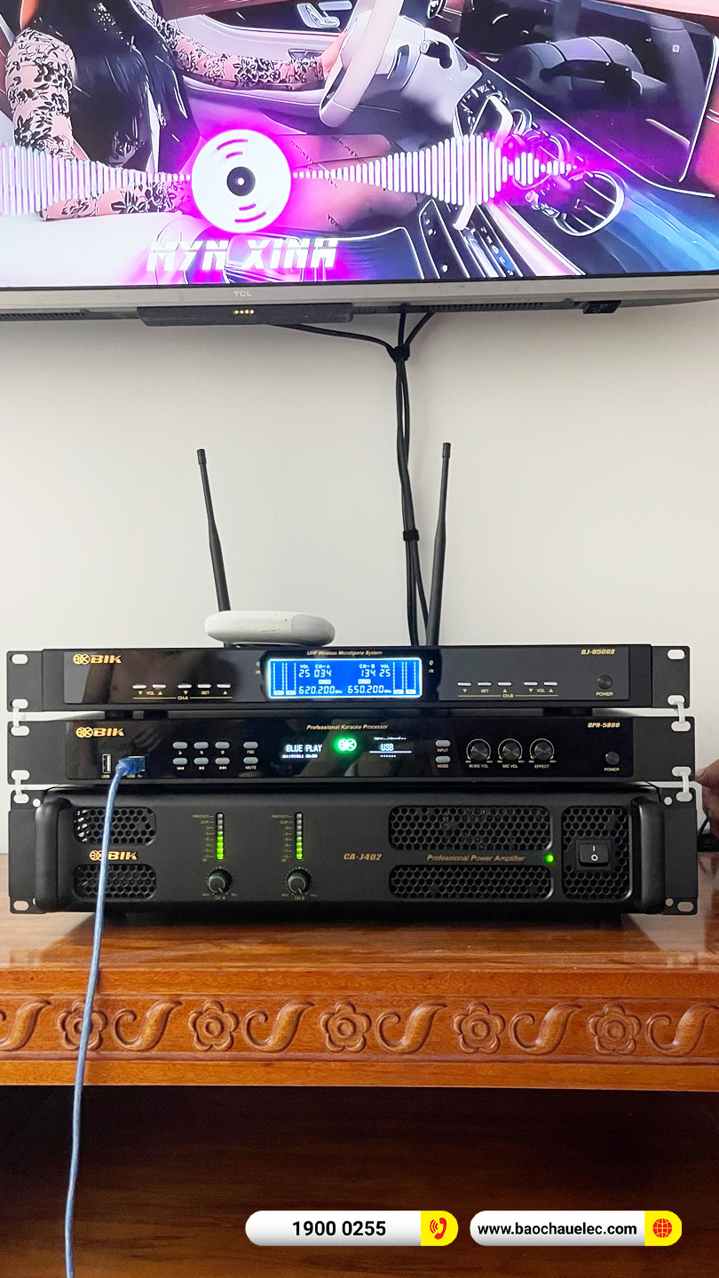 Lắp đặt dàn karaoke BIK hơn 40tr cho anh Quyết tại Hà Nội