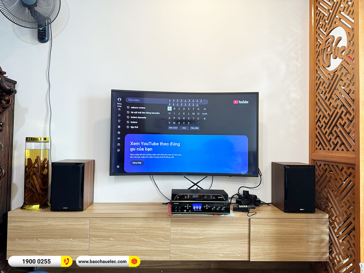 Lắp đặt dàn karaoke BIK hơn 15 triệu cho anh Thắng tại Hà Nội