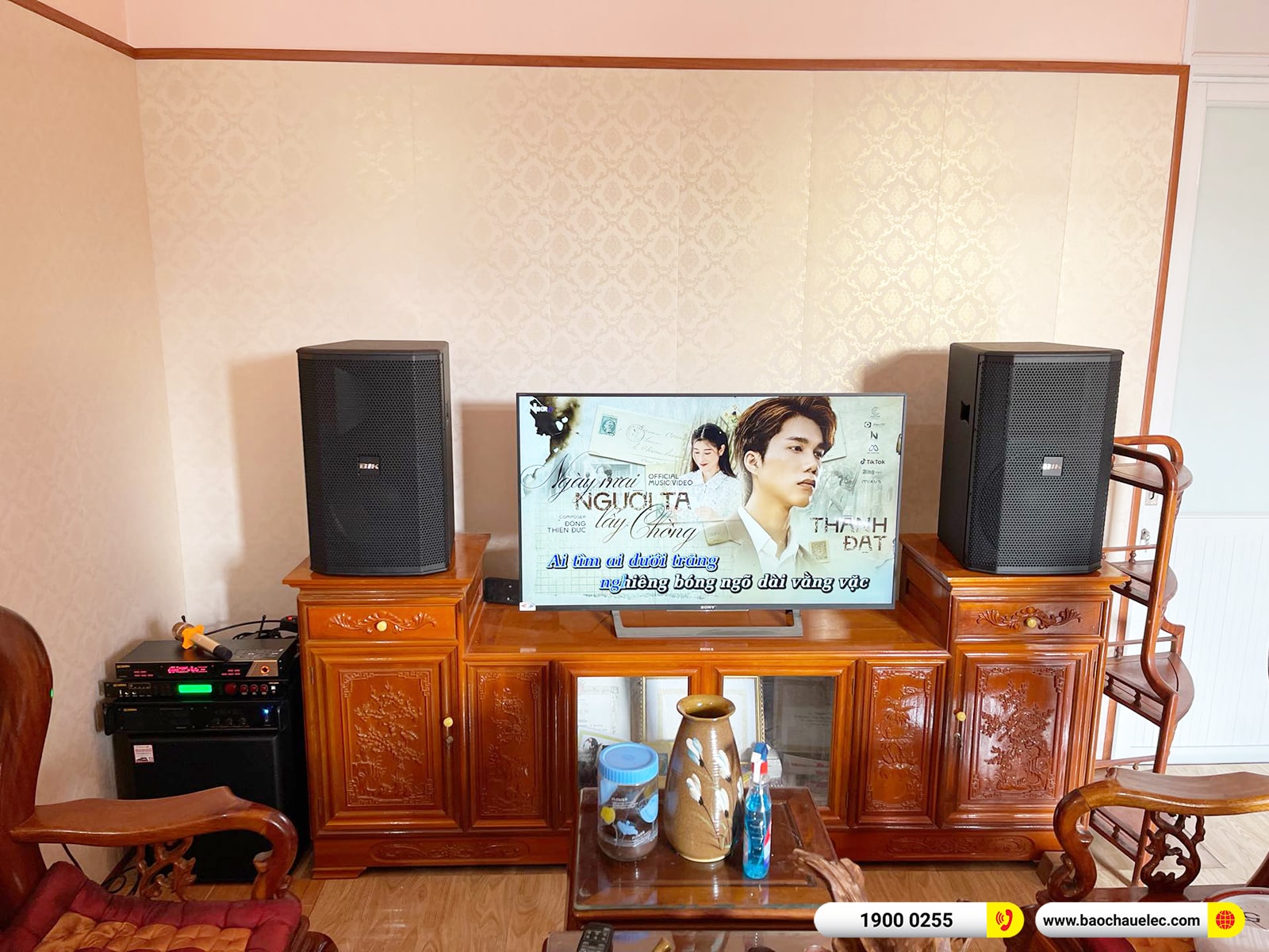 Lắp đặt dàn karaoke BIK hơn 47tr cho anh Thức tại Hải Phòng (BIK BSP 412II, VM630A, BPR-5600, BJ-W35, BJ-U600) 