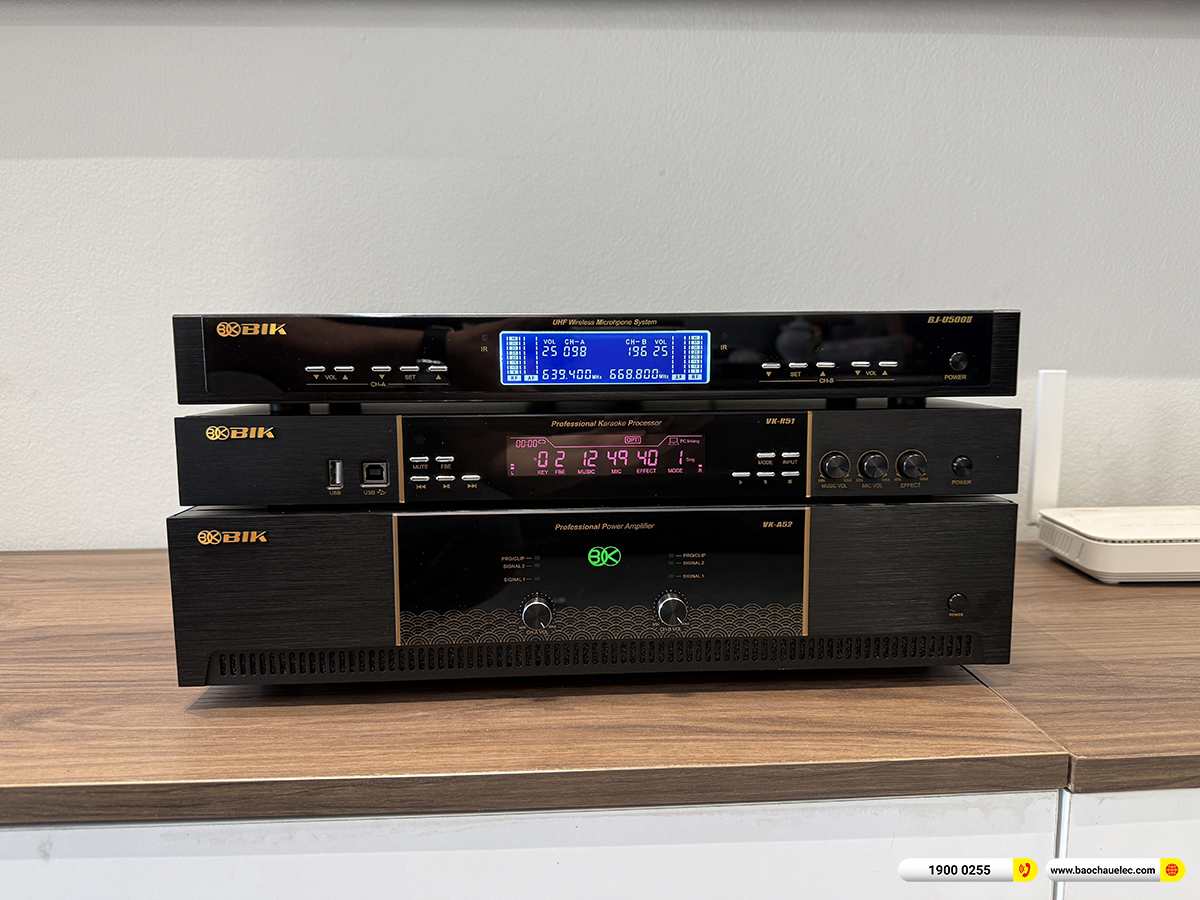 Lắp đặt d&agrave;n karaoke BIK hơn 50tr cho anh Tiến tại Th&aacute;i Nguy&ecirc;n 