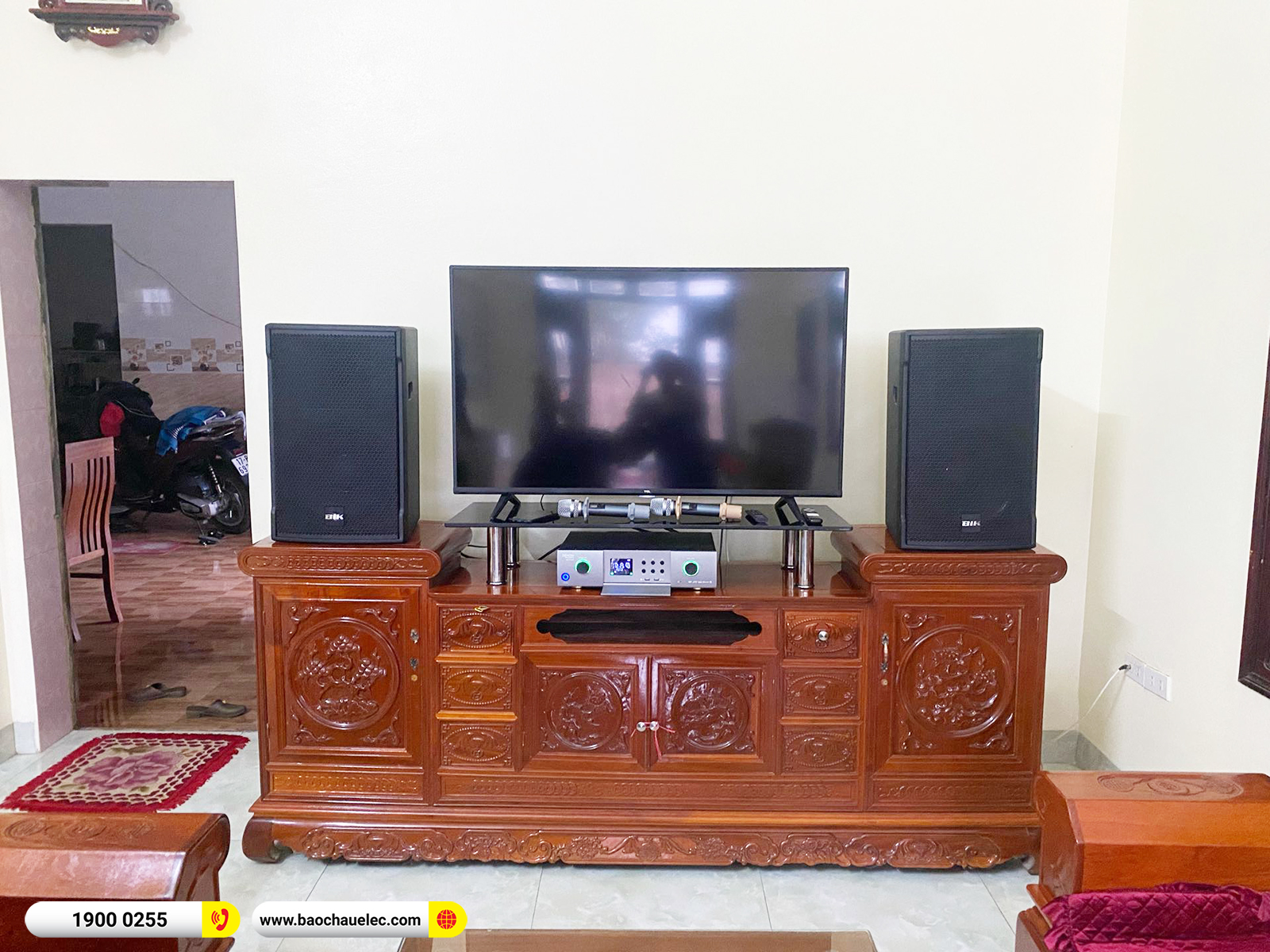 Lắp đặt dàn karaoke BIK hơn 25tr cho anh Tin tại Thái Bình (BIK CS-525, Denon Pro-DP 1600)