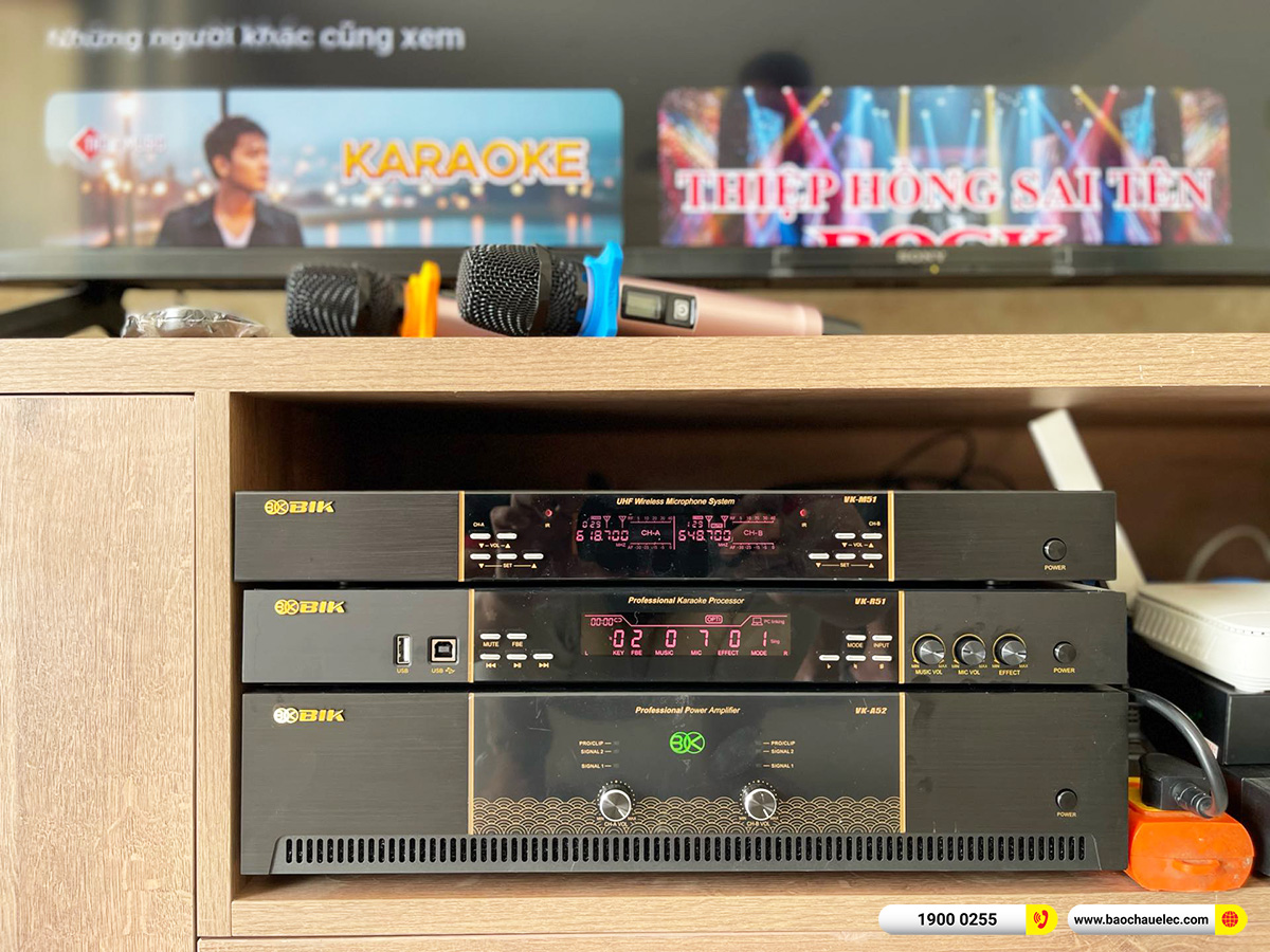 Lắp đặt dàn karaoke BIK hơn 47tr cho anh Toàn tại Đồng Nai