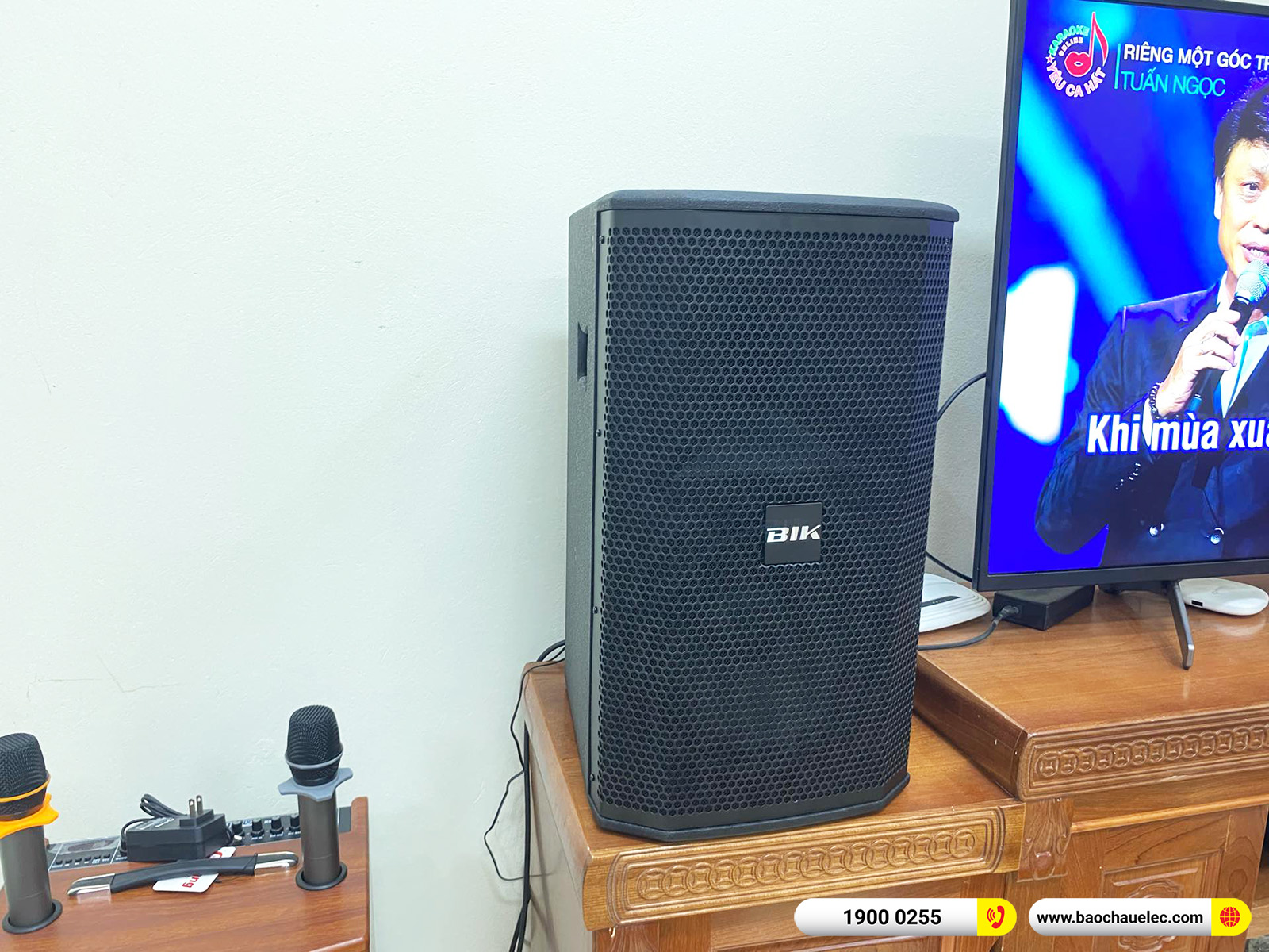 Lắp đặt dàn karaoke BIK hơn 26tr cho anh Toàn tại Hà Nội (BIK BSP 410II, BKSound DKA 6500)