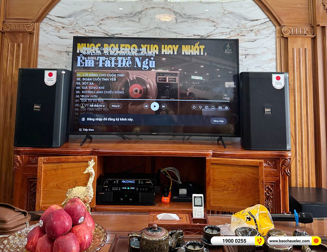 Lắp đặt d&agrave;n karaoke BIK hơn 40tr cho anh Tuấn tại H&agrave; Nội 