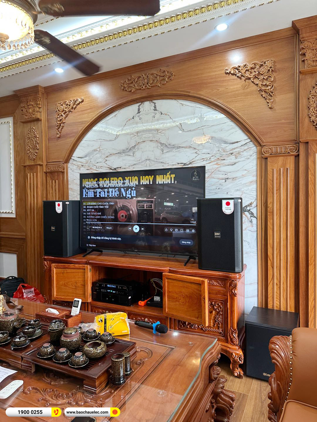 Lắp đặt d&agrave;n karaoke BIK hơn 40tr cho anh Tuấn tại H&agrave; Nội 