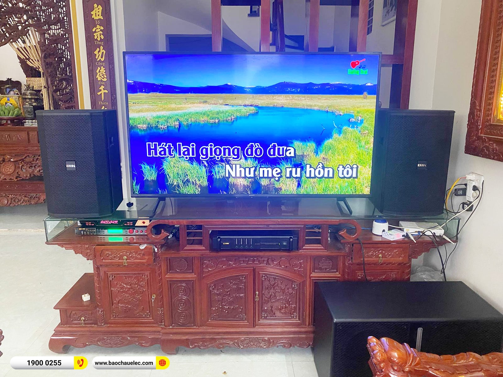 Lắp đặt dàn karaoke BIK hơn 50tr cho anh Việt tại Nam Định