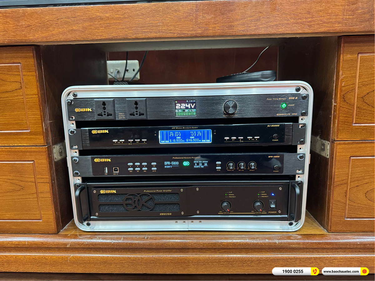 Lắp đặt d&agrave;n karaoke BIK hơn 40tr cho chị Dung tại H&agrave; Nội 