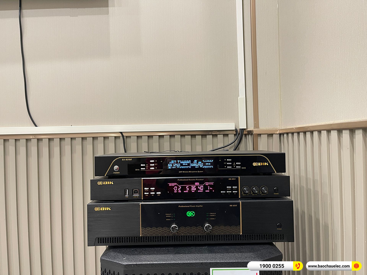 Lắp đặt d&agrave;n karaoke BIK hơn 40tr cho chị Dung tại H&agrave; Nội 