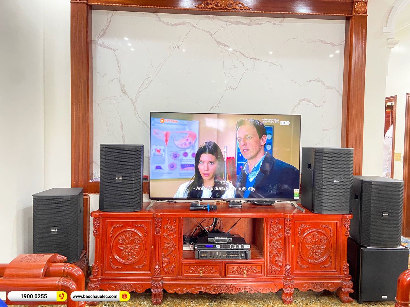 Lắp đặt dàn karaoke BIK gần 67tr cho chị Linh tại Hải Phòng