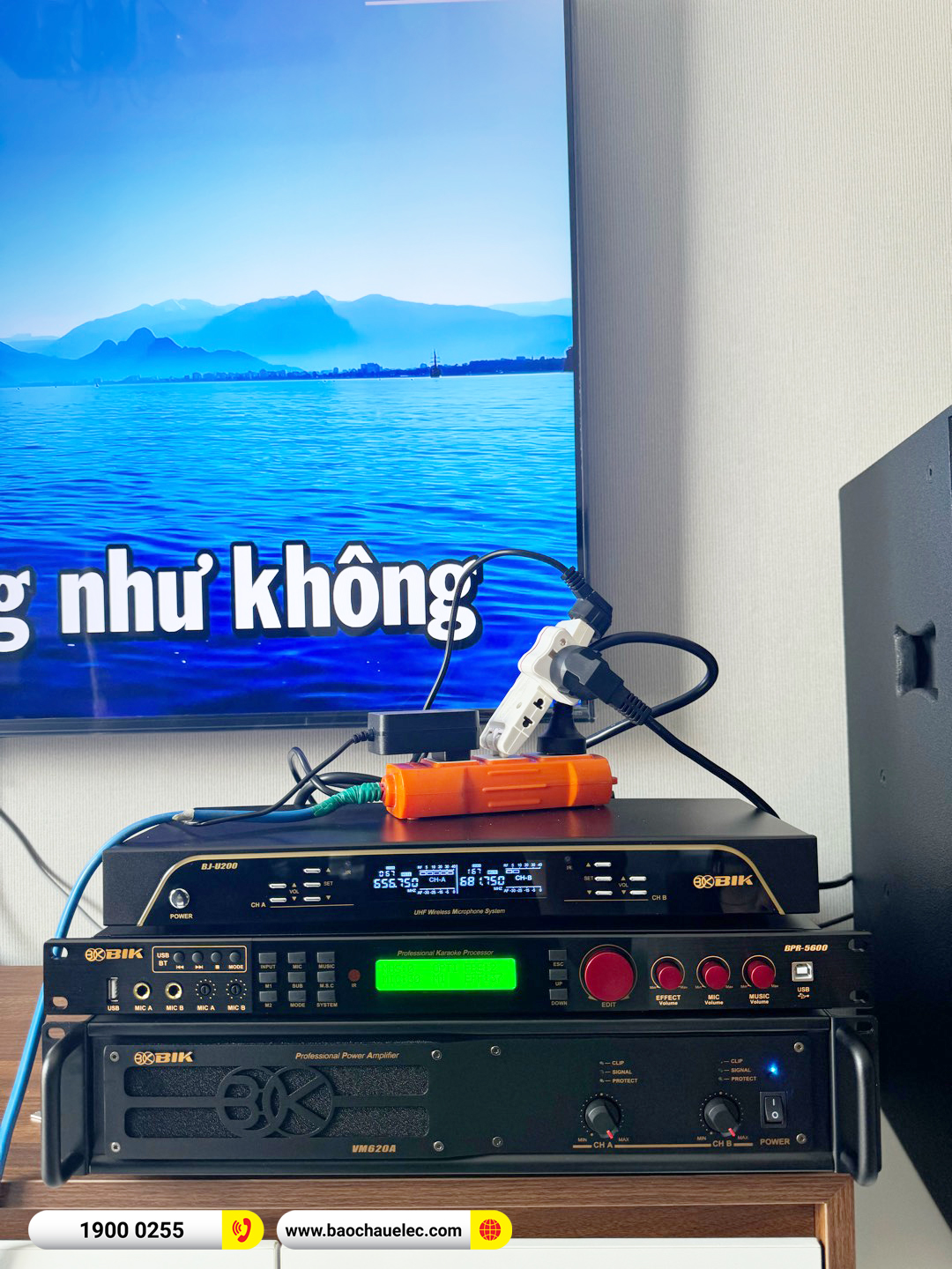Lắp đặt dàn karaoke BIK hơn 42tr cho chị Thu tại Đà Nẵng