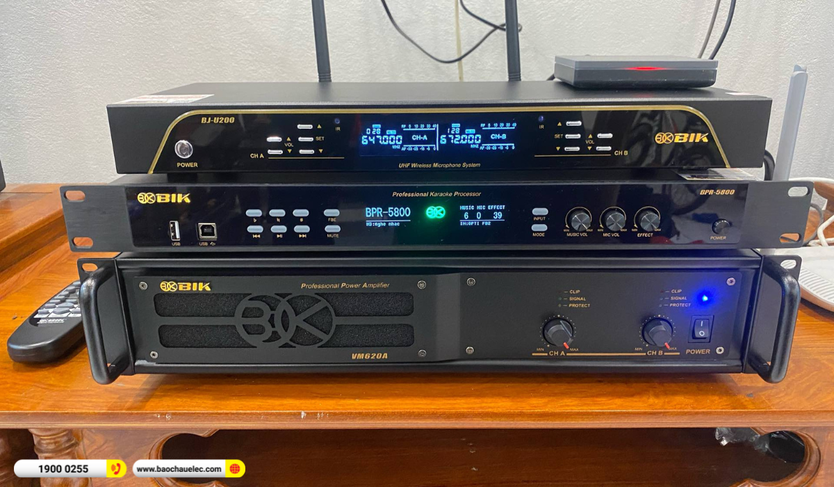 Lắp đặt karaoke BIK hơn 40tr cho anh Đoàn tại Nam Định