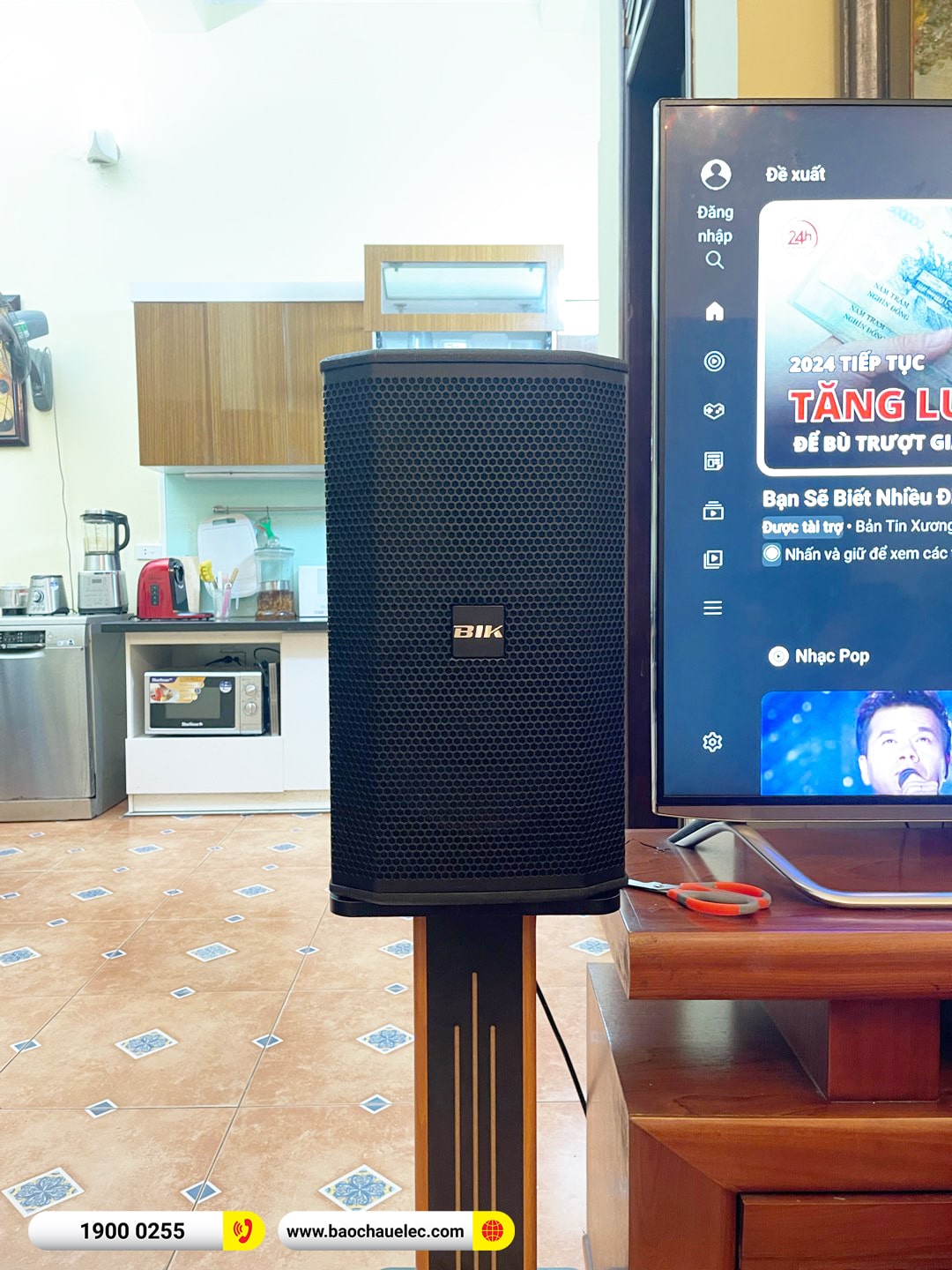 Lắp đặt dàn karaoke BIK gần 42tr cho chú Hùng tại Hà Nội (BIK BSP 410II, VM630A, BPR-5600, W66 Plus, BJ-U500)