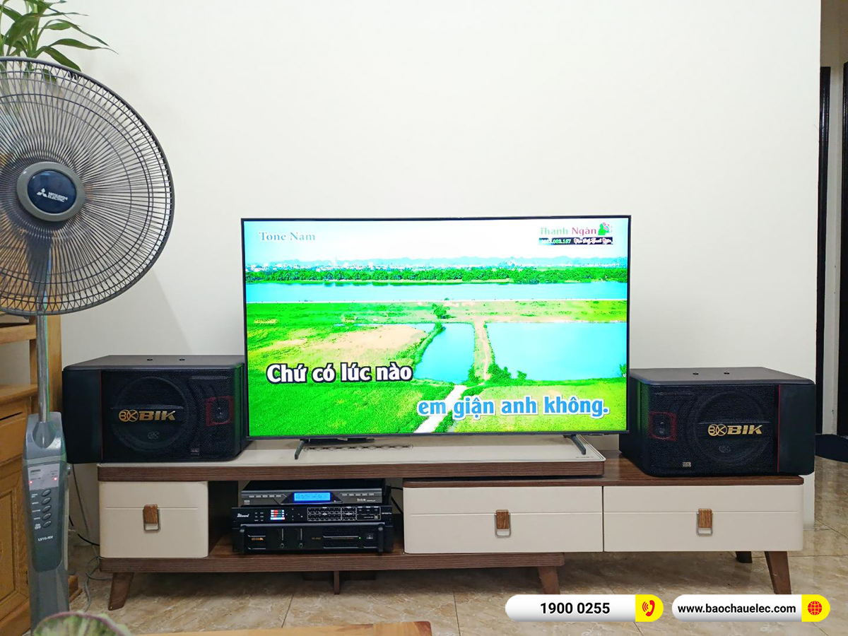 Lắp đặt dàn karaoke BIK hơn 21tr cho cô Quy tại Hà Nội