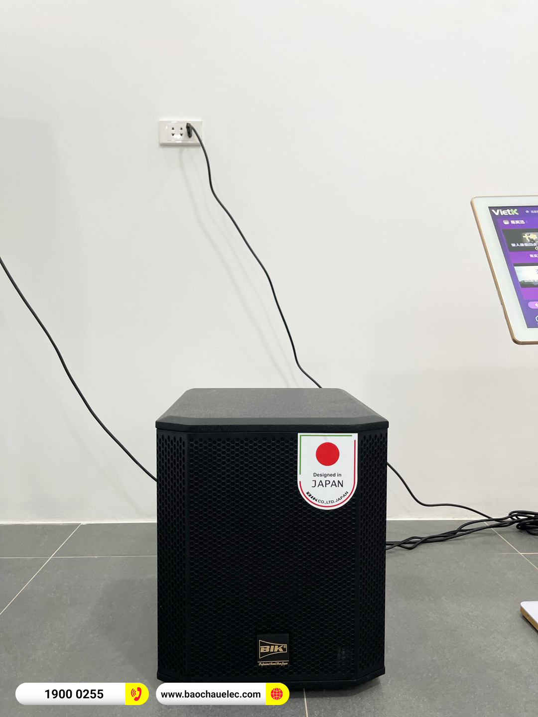 Lắp đặt dàn karaoke BIK hơn 57tr cho Công ty TNHH Thủy tinh HongFei tại Đồng Nai 