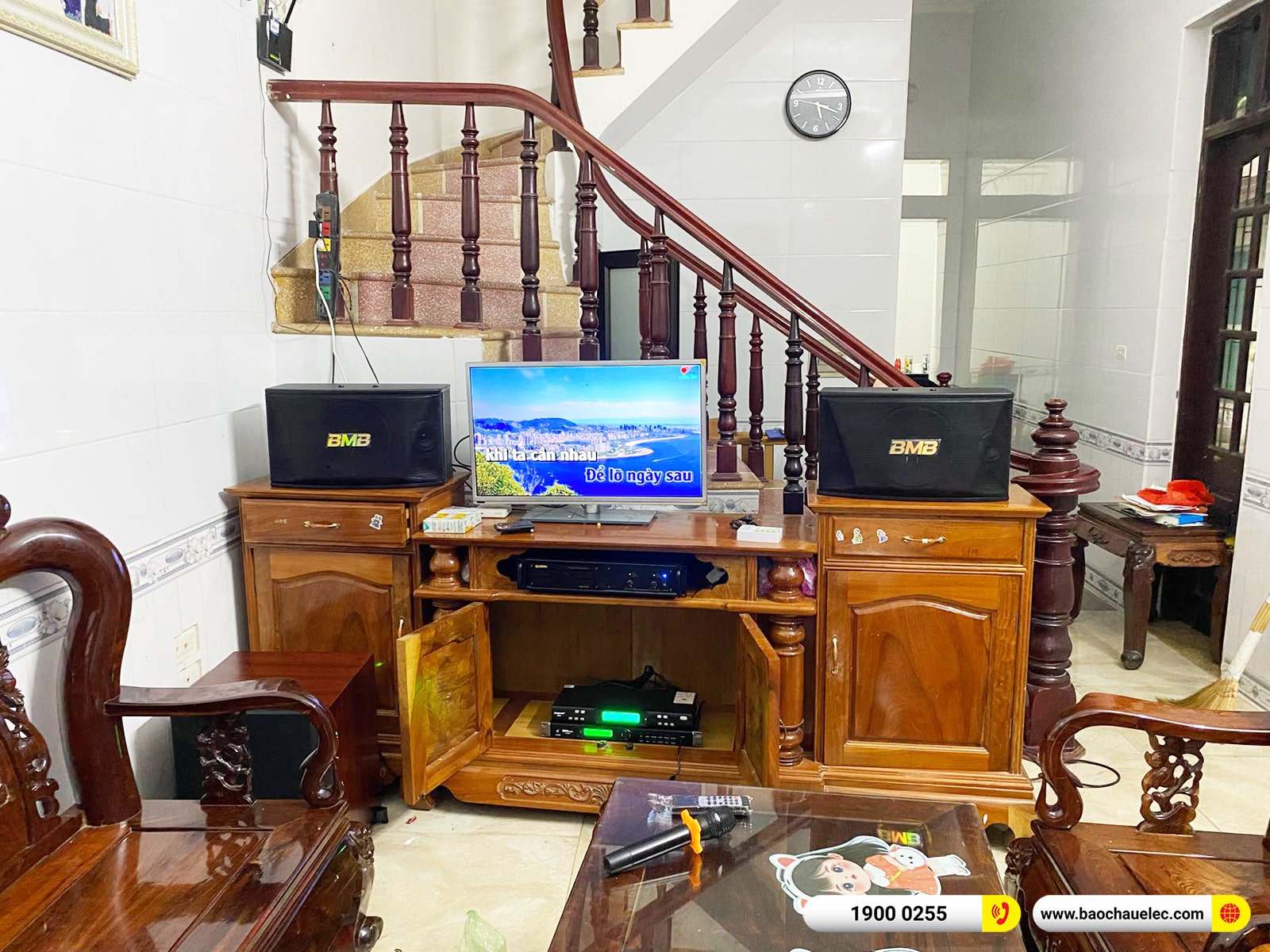 Lắp đặt dàn karaoke BMB gần 34tr cho anh Duẩn tại Hà Nội (BMB CSN 510SE, VM420A, KP500, SW612, Toprhyme M300)