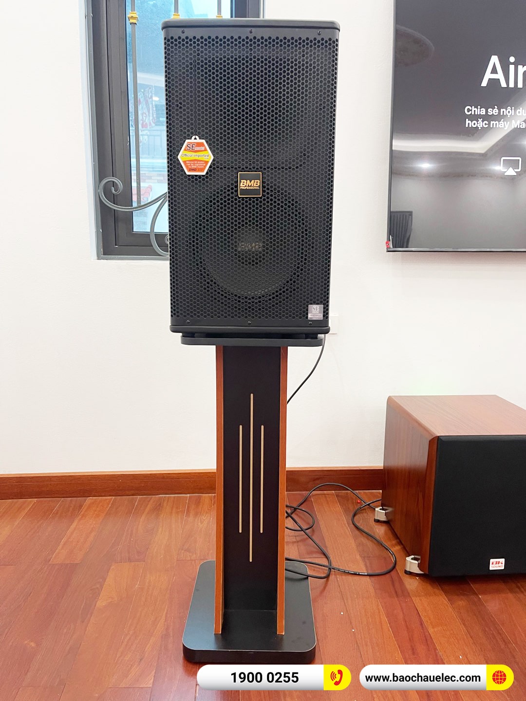 Lắp đặt dàn karaoke BMB gần 40tr cho anh Nguyên tại Hà Nội (BMB 1210SE, BDA-X33, SW512, Toprhyme M300)