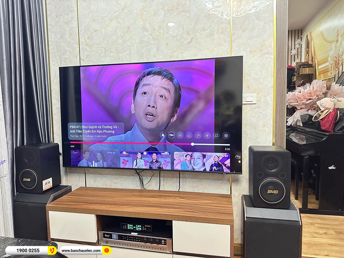 Lắp đặt dàn karaoke BMB hơn 17tr cho anh Quân tại Hà Nội 