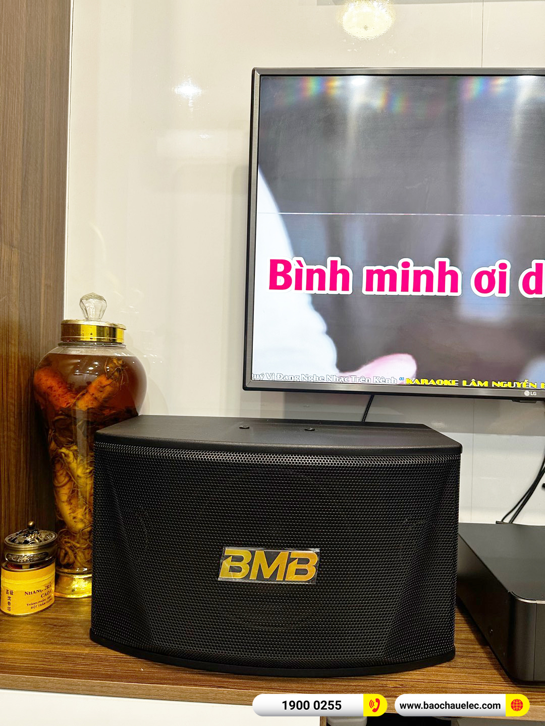 Lắp đặt dàn karaoke BMB gần 21tr cho chị Quyên tại Hà Nội 