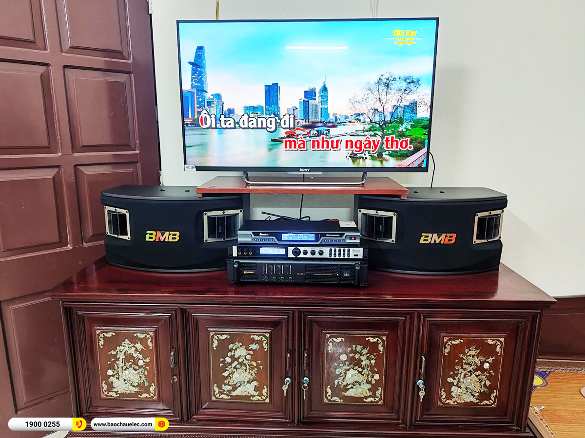 Lắp đặt dàn karaoke BMB gần 30tr cho cô Cúc tại Hà Nội