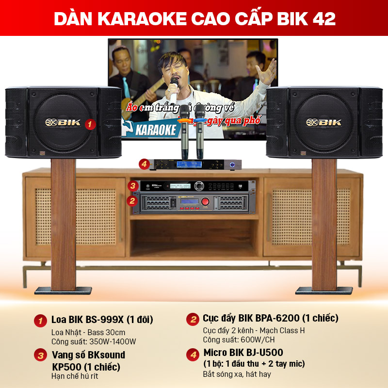 Dàn karaoke cao cấp BIK 42