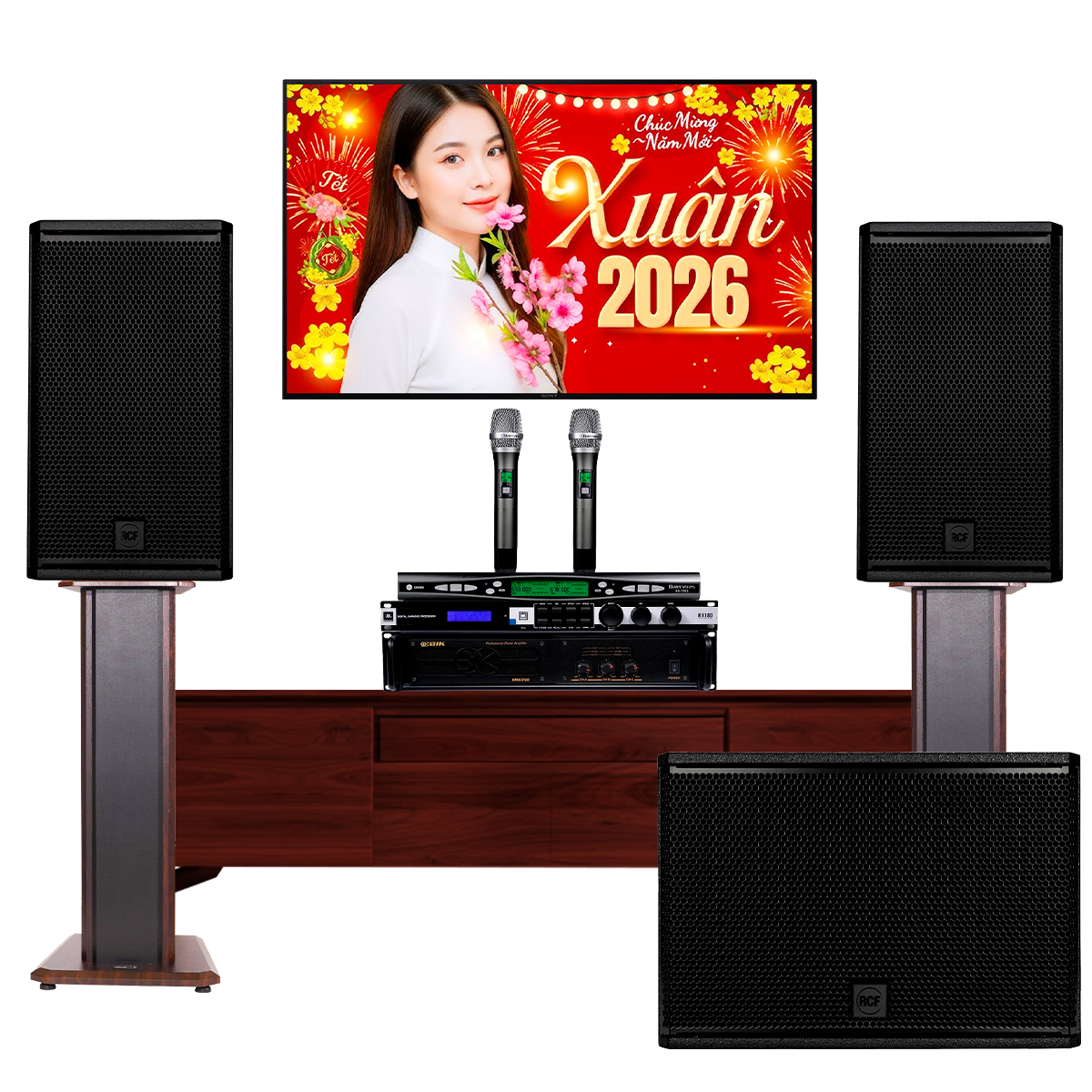 D&agrave;n karaoke cao cấp RCF X-MAX 01