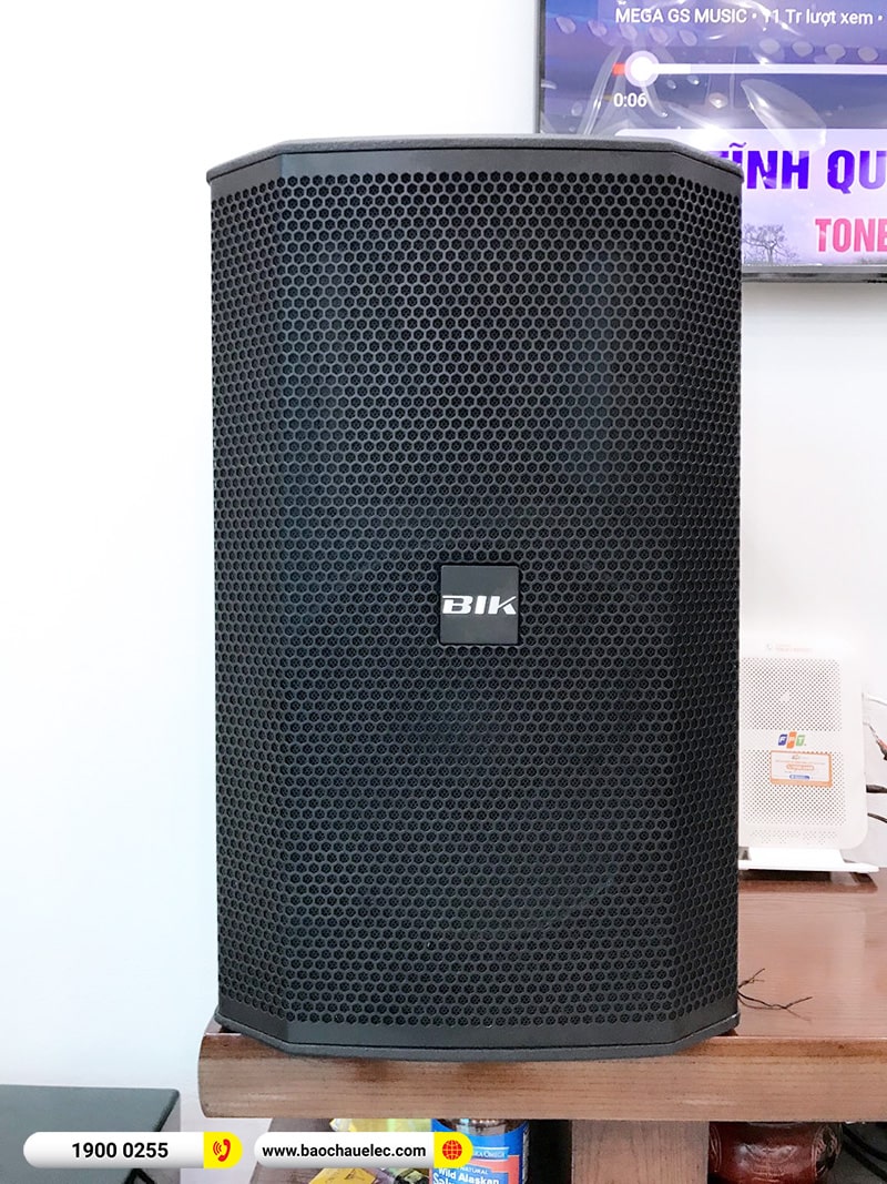 Lắp đặt dàn karaoke BIK hơn 40tr cho chị Hà tại Nam Định (BIK BSP 412II, BPA-6200, BPR-5600, BJ-W25AV, BJ-U500)