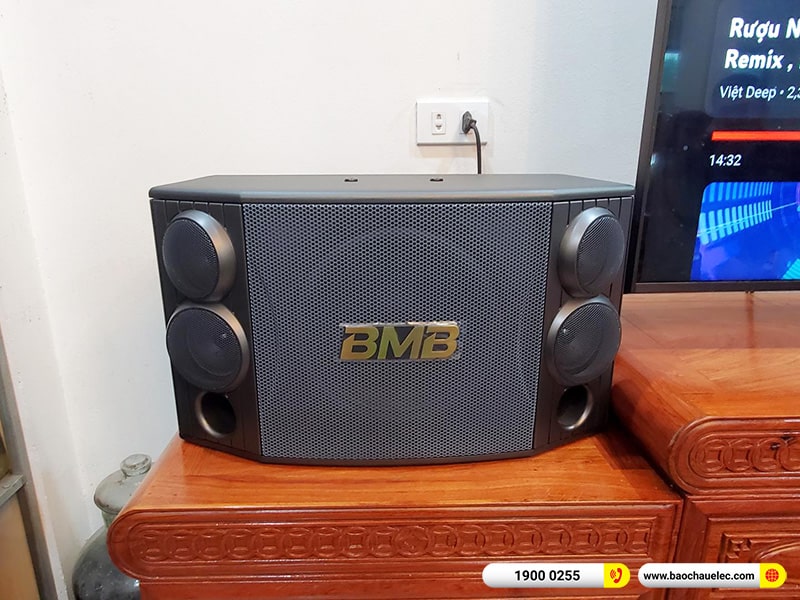 Lắp đặt dàn karaoke BMB gần 33tr cho chị Hải tại Hà Nội (BMB 880SE, Denon Pro DP-N1600, SW512C)