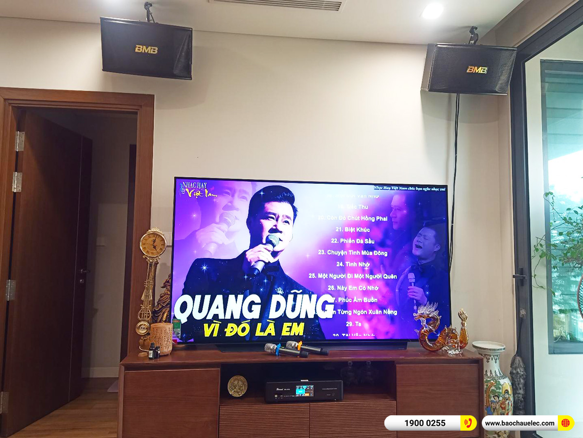 Lắp đặt dàn karaoke BMB gần 23tr cho chị Hằng tại Hà Nội