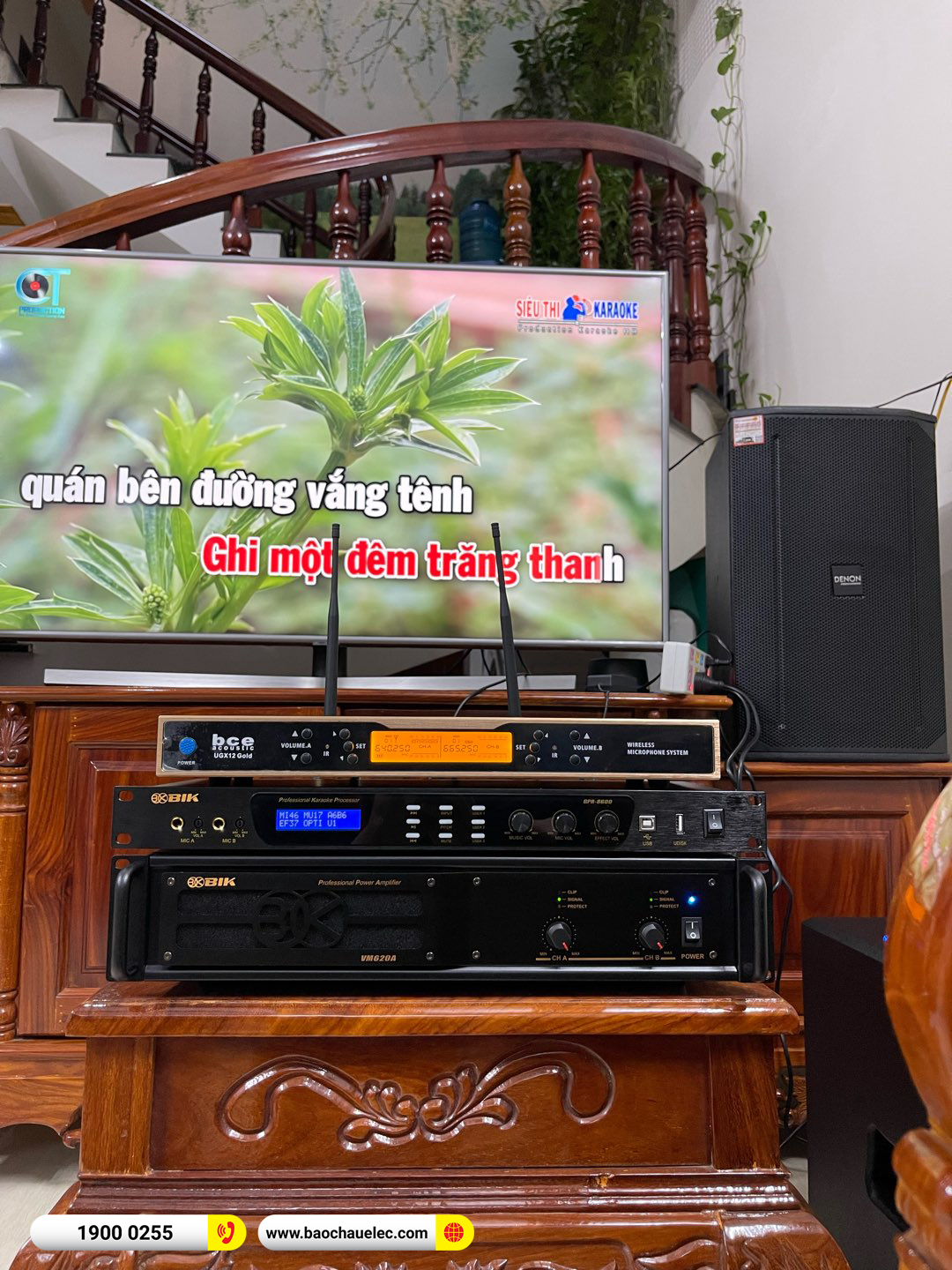 Lắp đặt dàn karaoke Denon hơn 54tr cho chị Hồng tại Đồng Nai