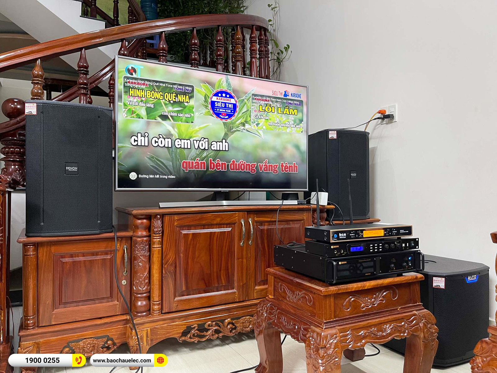 Lắp đặt dàn karaoke Denon hơn 54tr cho chị Hồng tại Đồng Nai