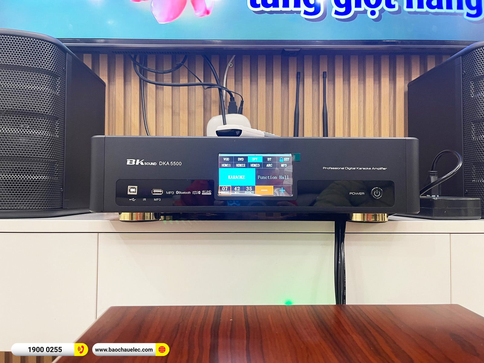 Lắp đặt dàn karaoke BIK hơn 18tr cho chị Lan Anh tại Hà Nội (BIK BJ-S668, BKSound DKA 5500, SW512) 
