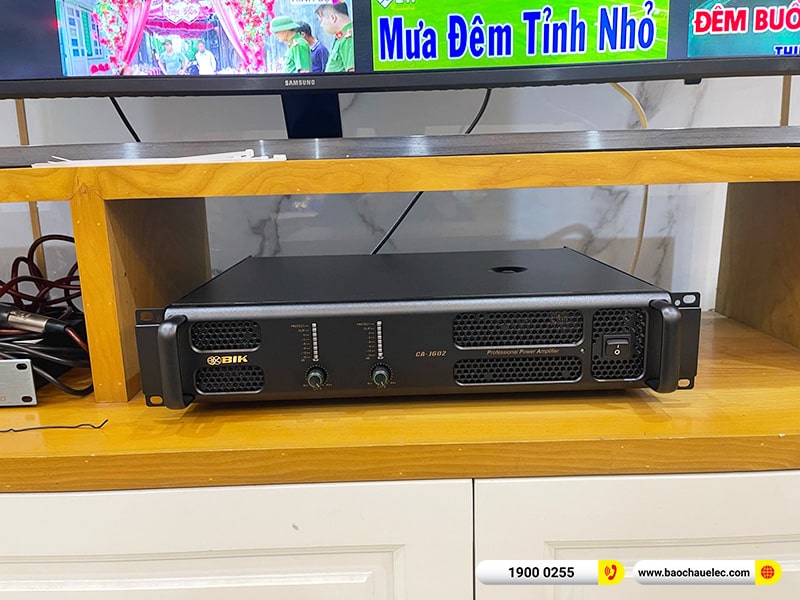 Lắp đặt dàn karaoke BMB hơn 50tr cho chị Linh tại Hà Nội (BMB 1210SE, CA-J602, KSP-50, SW512C, BJ-U500, PGA58-QTR)