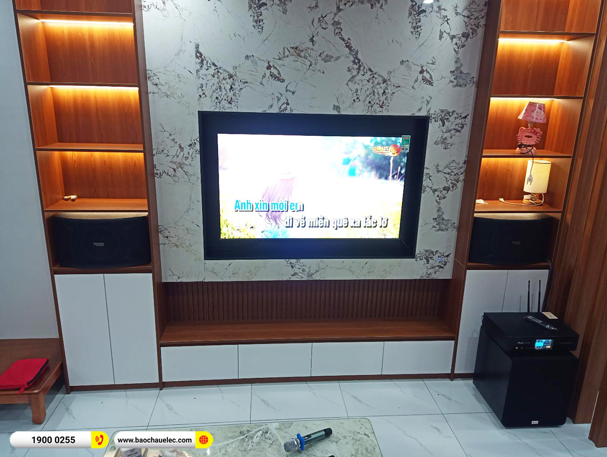 Lắp đặt dàn karaoke Denon hơn 20tr cho chị Mai tại Hà Nội