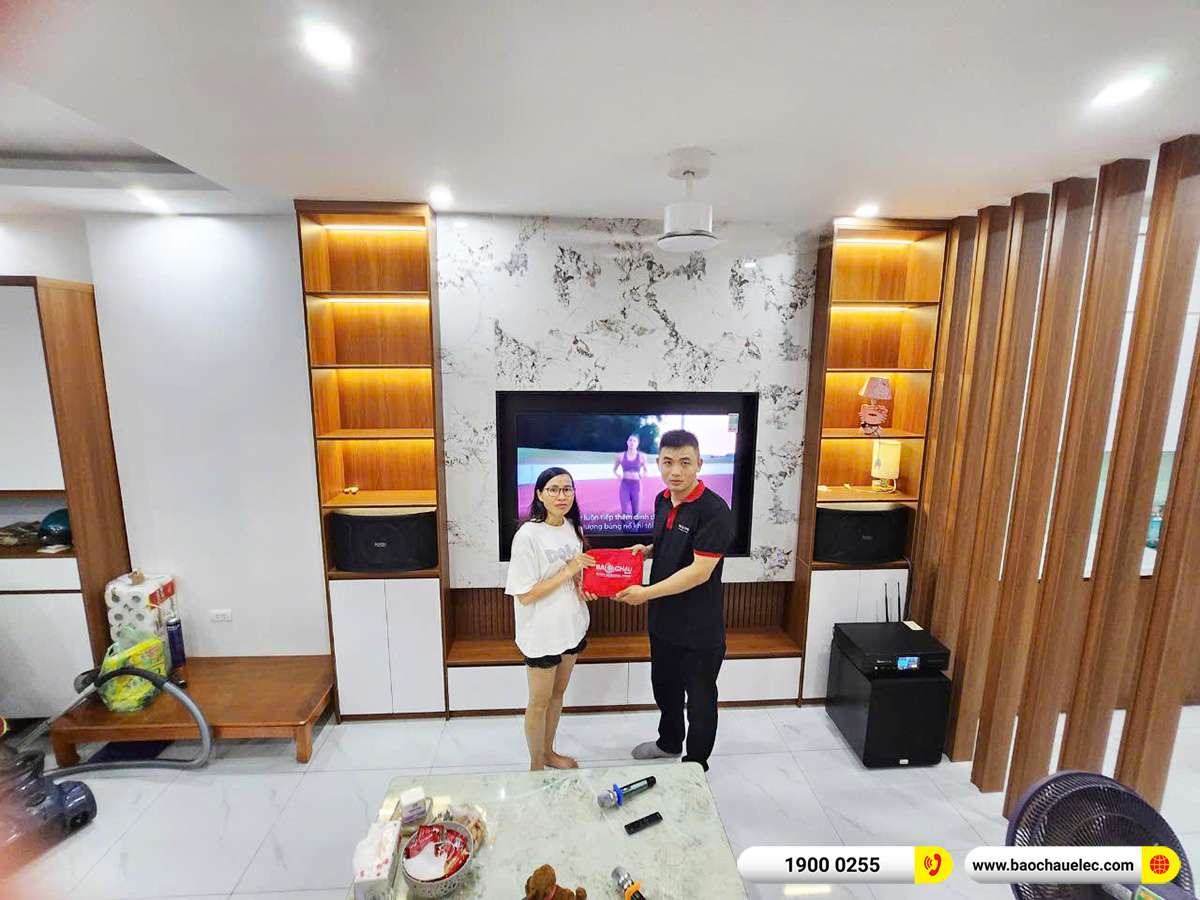 Lắp đặt dàn karaoke Denon hơn 20tr cho chị Mai tại Hà Nội 