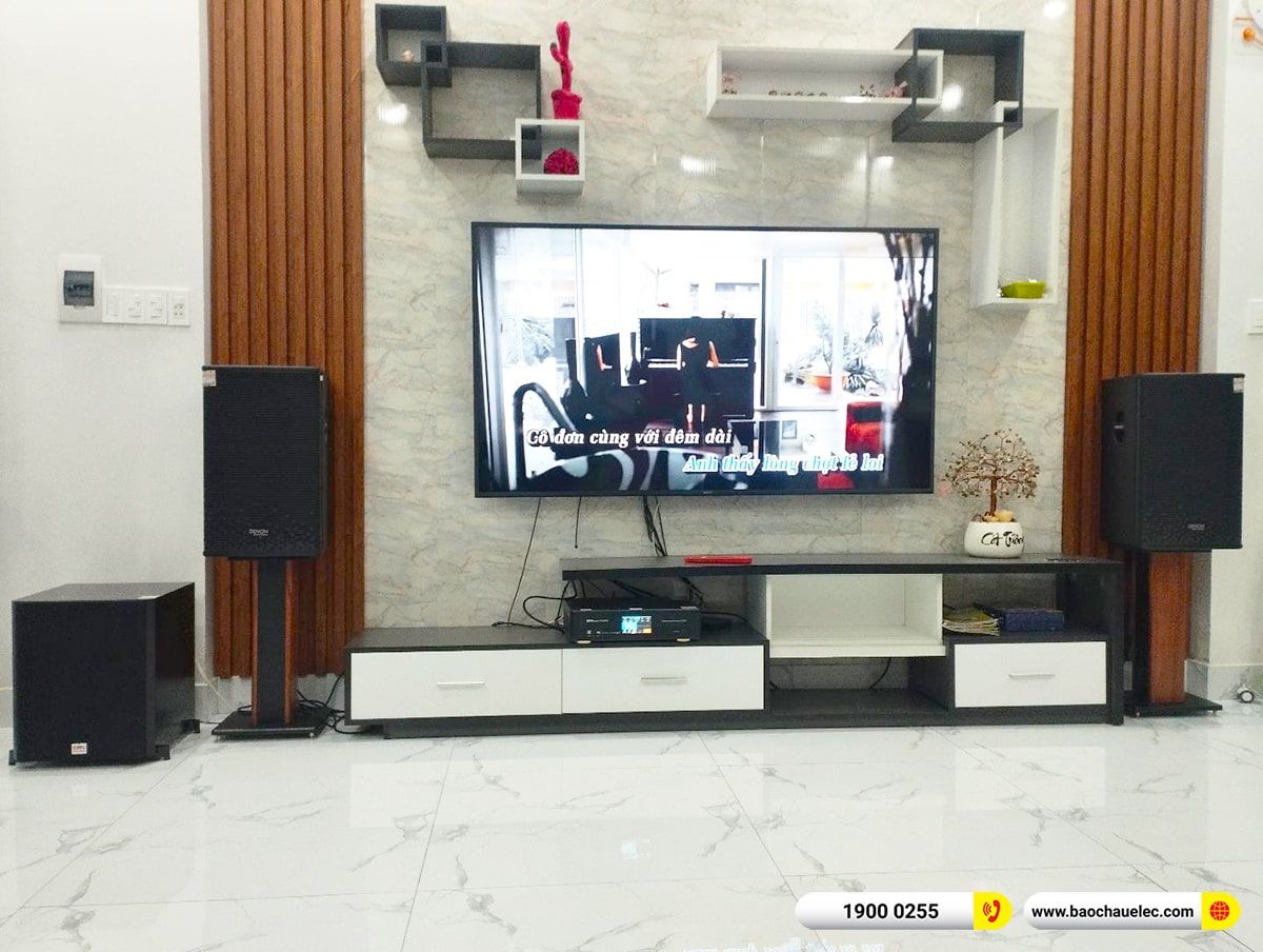 Lắp đặt dàn karaoke Denon hơn 30tr cho chị Trang tại Đồng Nai (Denon DP-R212, BKSound DKA 8500, BKSound SW612) 