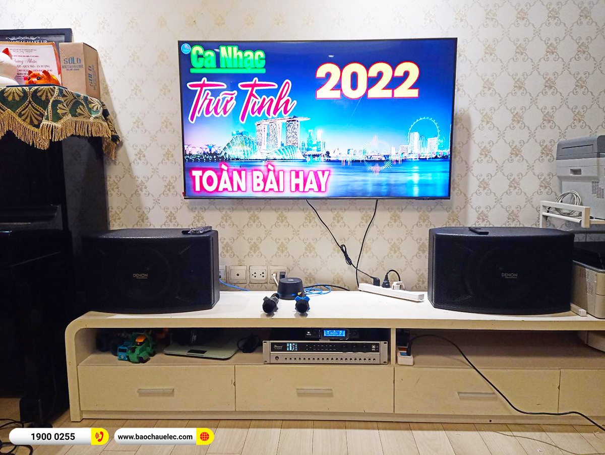 Lắp đặt dàn karaoke Denon hơn 20tr cho chị Vân tại Hà Nội