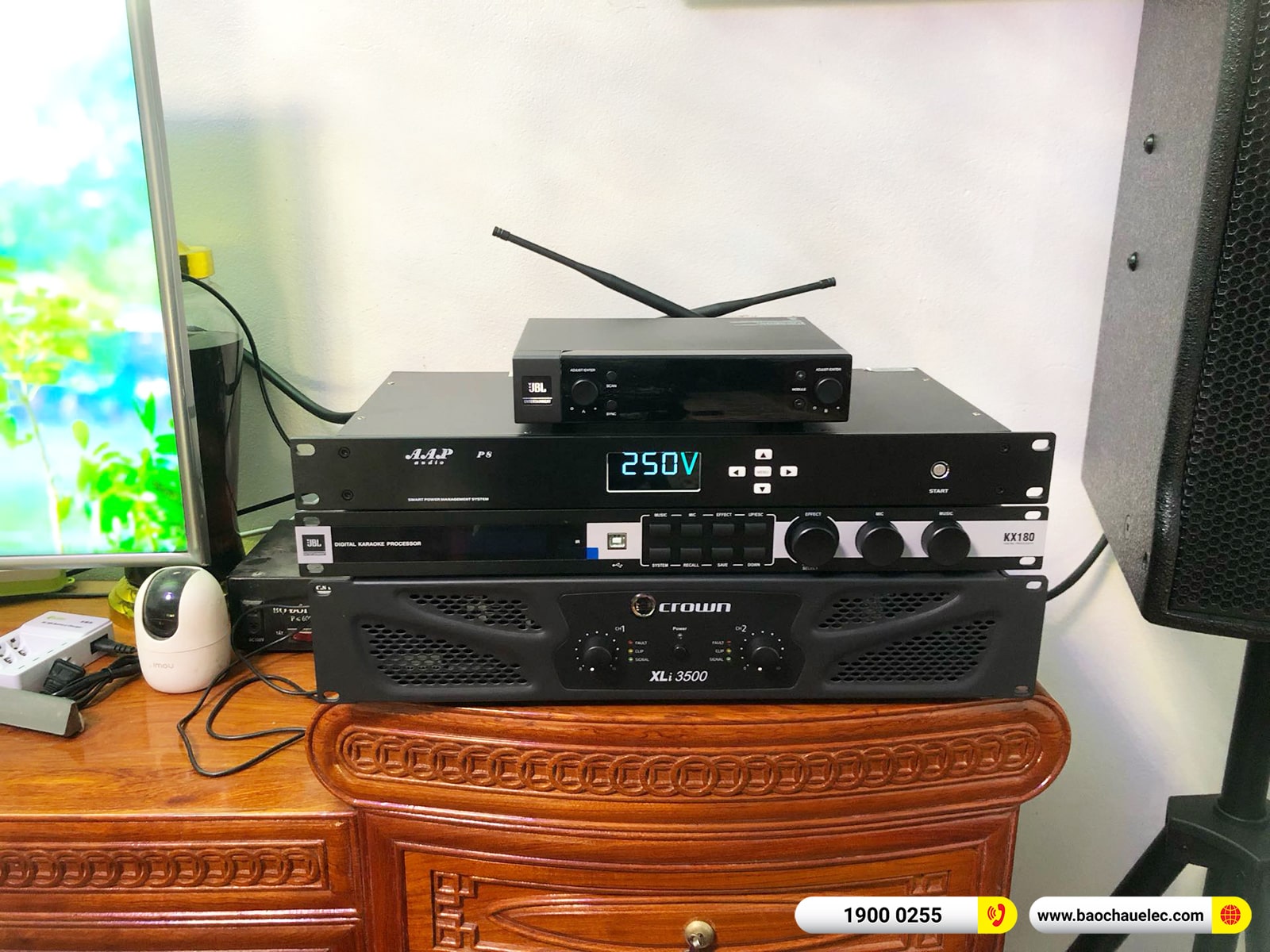 Lắp đặt dàn karaoke RCF hơn 131tr cho chú Điệp tại Bắc Giang (RCF CMAX 4112, Xli3500, KX180A, 702AS MK3, VM200, AAP P8) 
