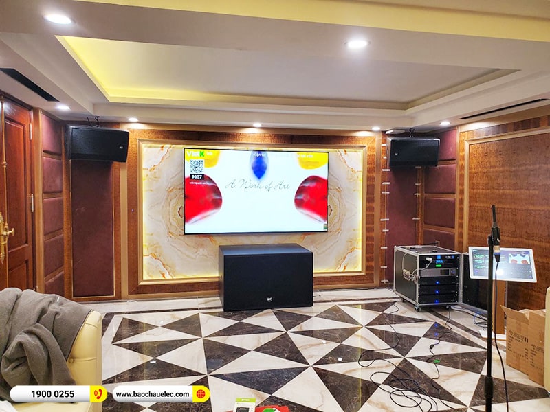 Lắp đặt dàn karaoke RCF gần 307tr cho chú Hổ tại Hà Nội (RCF CMAX 4112, IPS 5.0K, IPS 2.5K, K9900II Luxury, S8028II,…)