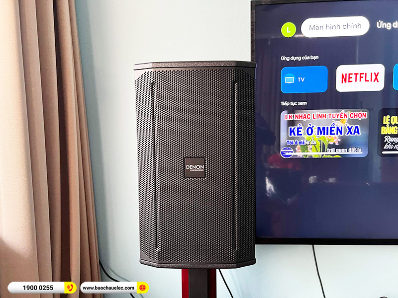 Lắp đặt dàn karaoke Denon hơn 38tr cho chú Tuệ tại Hà Nội (Denon Pro DN510, Denon Pro DP-N1600, SW612B)