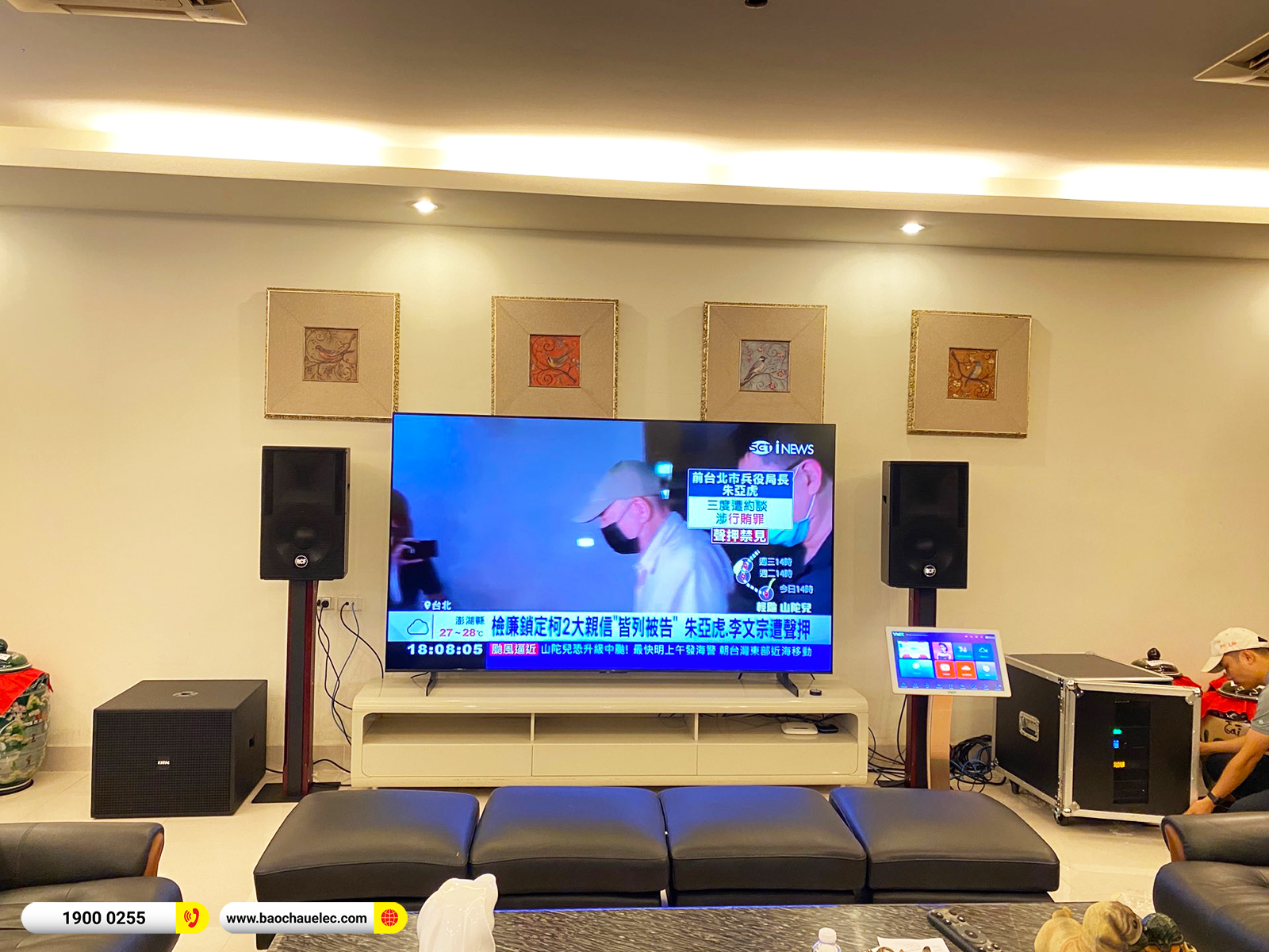 Lắp đặt dàn karaoke RCF hơn 137tr cho Công ty nhựa Phú Lâm tại Hải Phòng