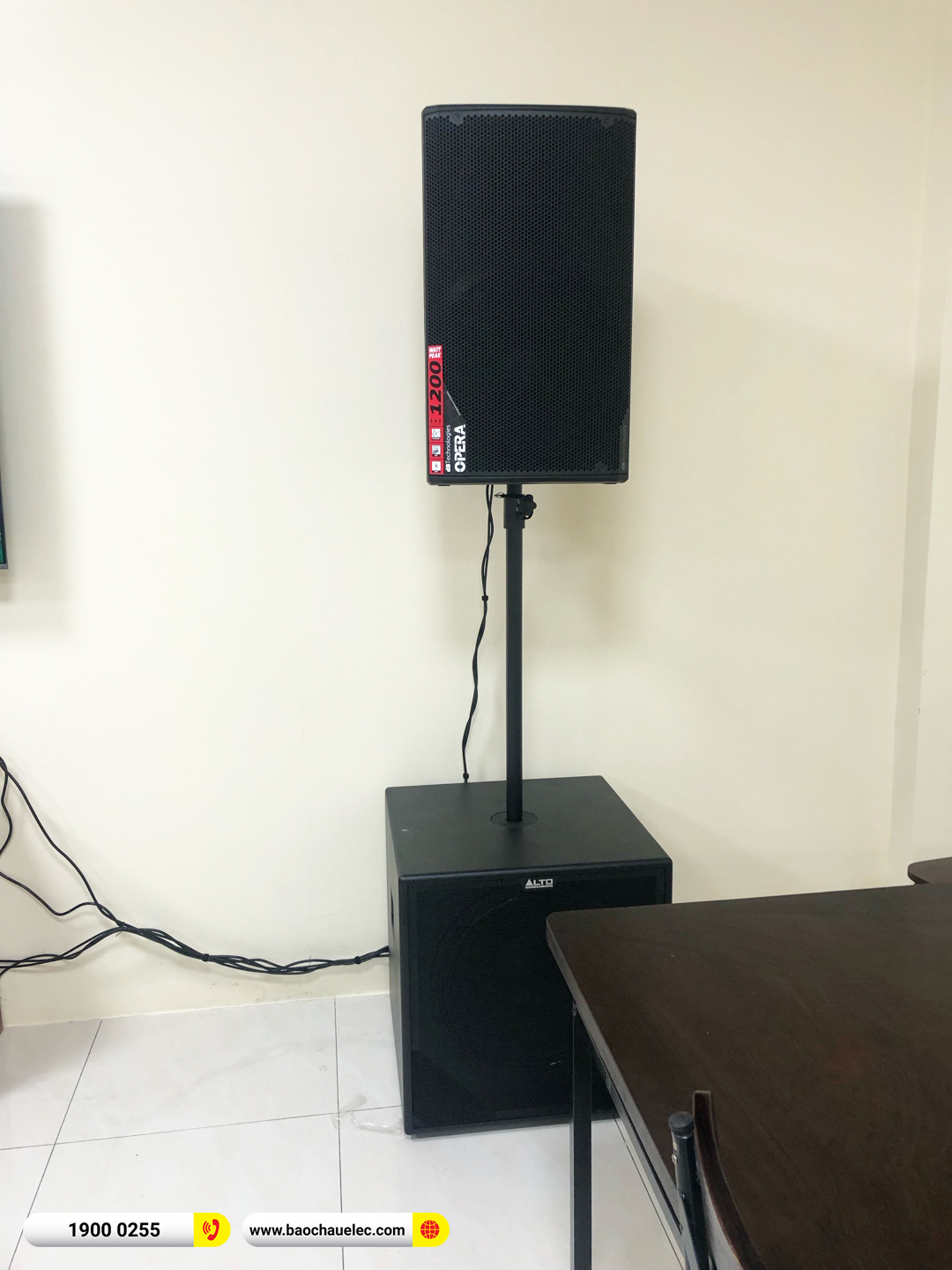 Lắp đặt dàn karaoke dBTechnologies hơn 79tr cho VP Đăng ký đất đai tại Hưng Yên