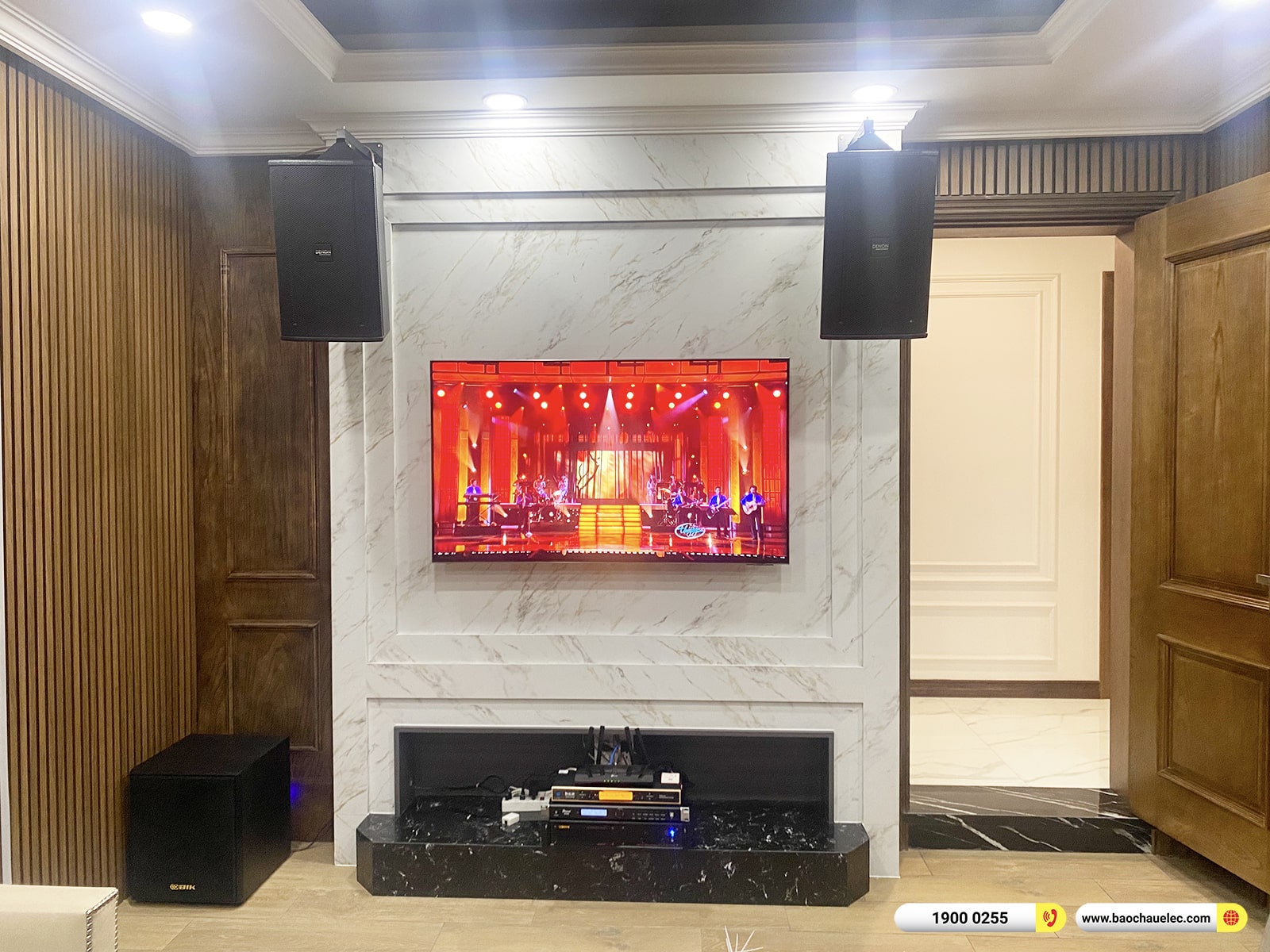 Lắp đặt dàn karaoke Denon hơn 40tr cho anh Bình tại TPHCM