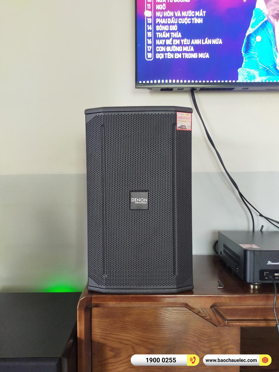 Lắp đặt dàn karaoke Denon hơn 32tr cho anh Chương tại TPHCM