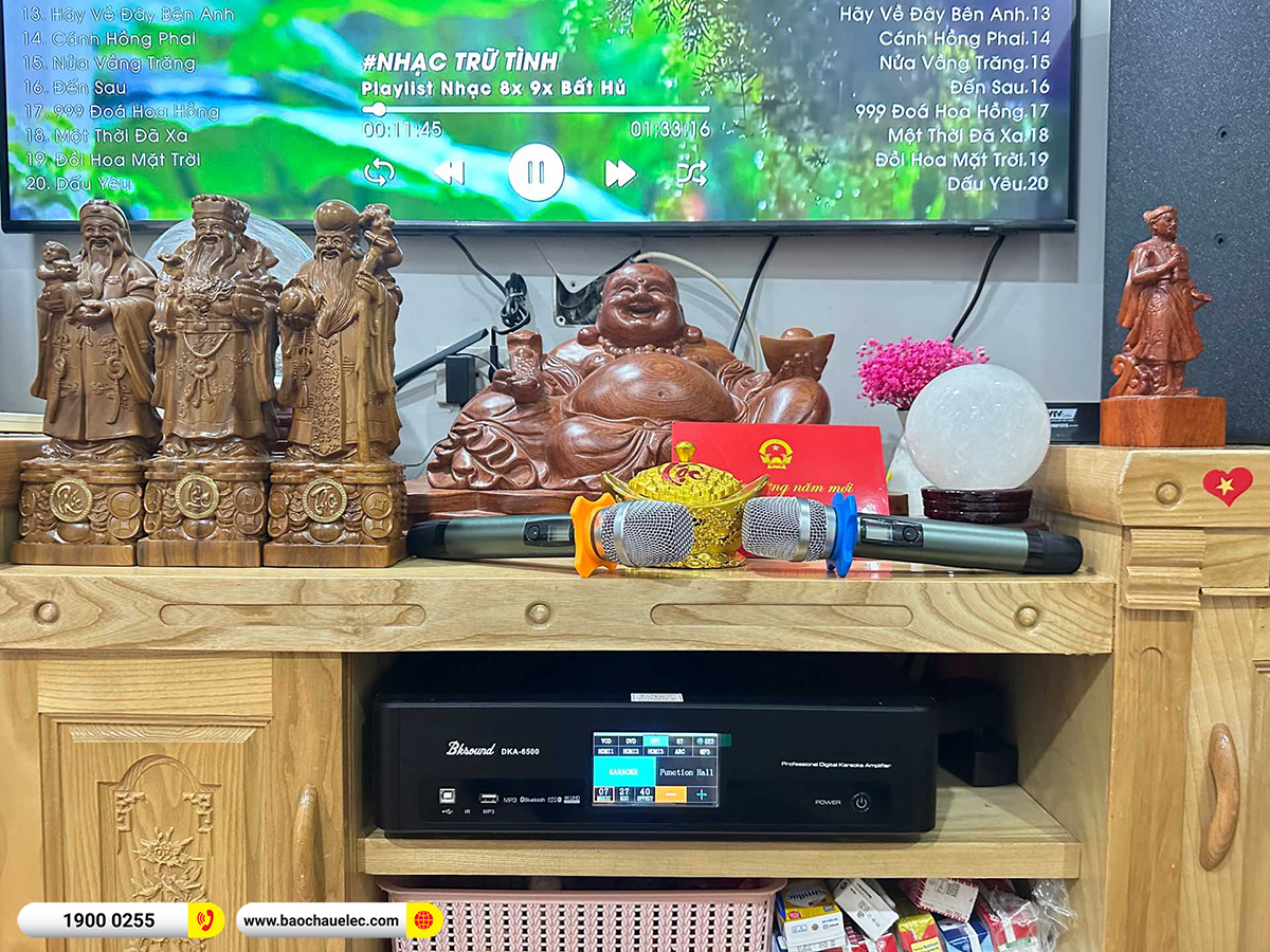 Lắp đặt dàn karaoke Denon hơn 24tr cho anh Lan tại Hà Nội